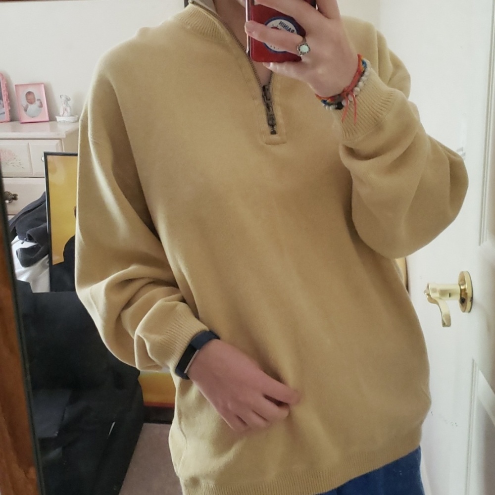 Tommy Bahama yellow pullover sweater